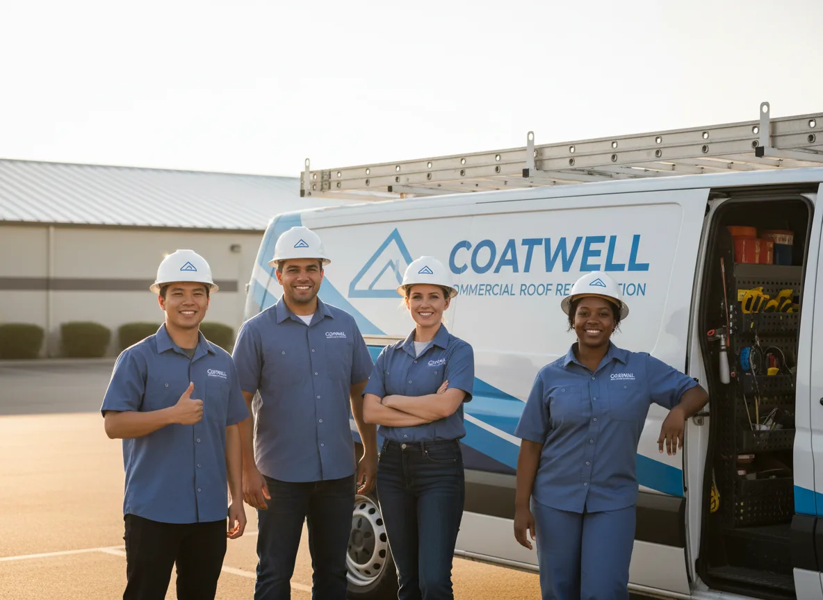 Commercial roof coating company in Edinburg, IL